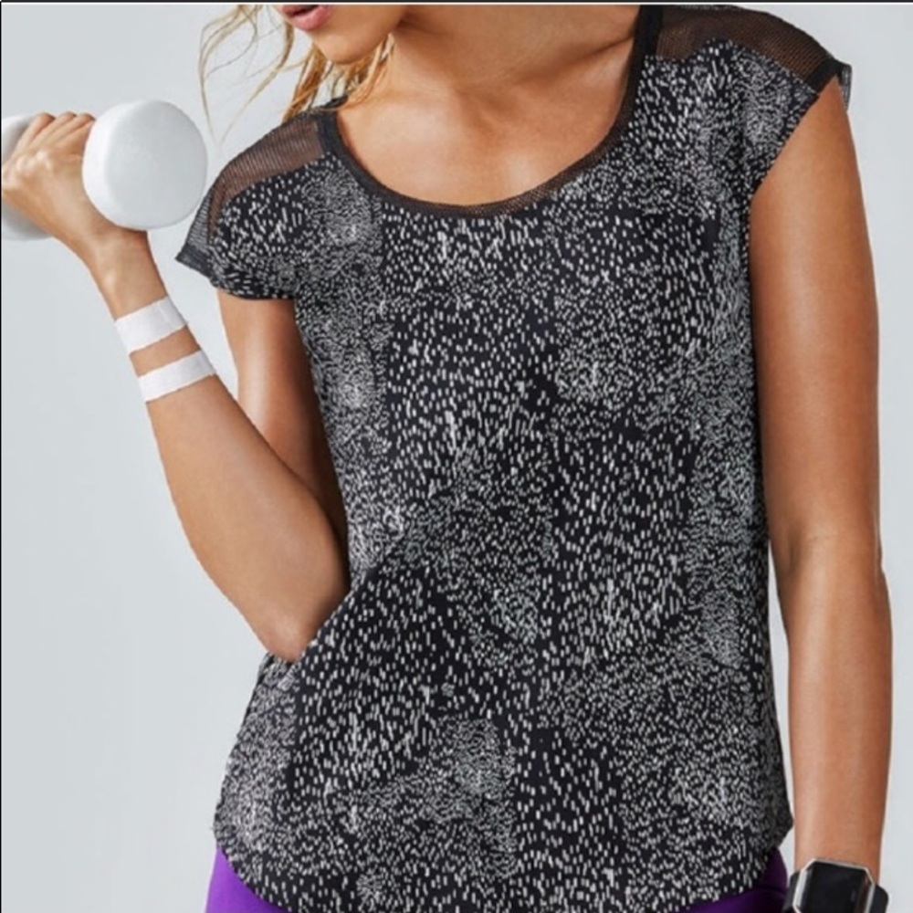 Fabletics Constellation Print Mesh Top - image 2